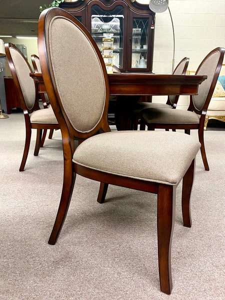 Hardwood Dining Set with Padded Chairs