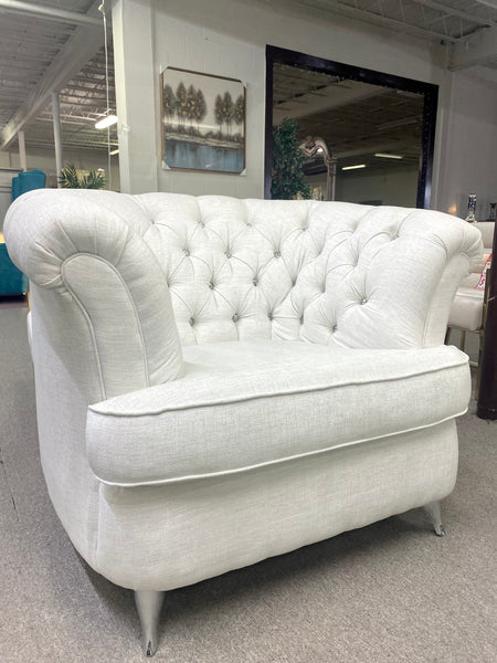 Glimmering White Sofa Set