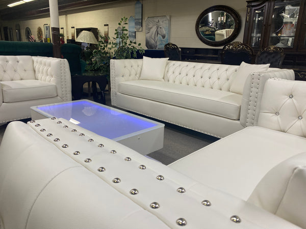 Crystal White Sofa